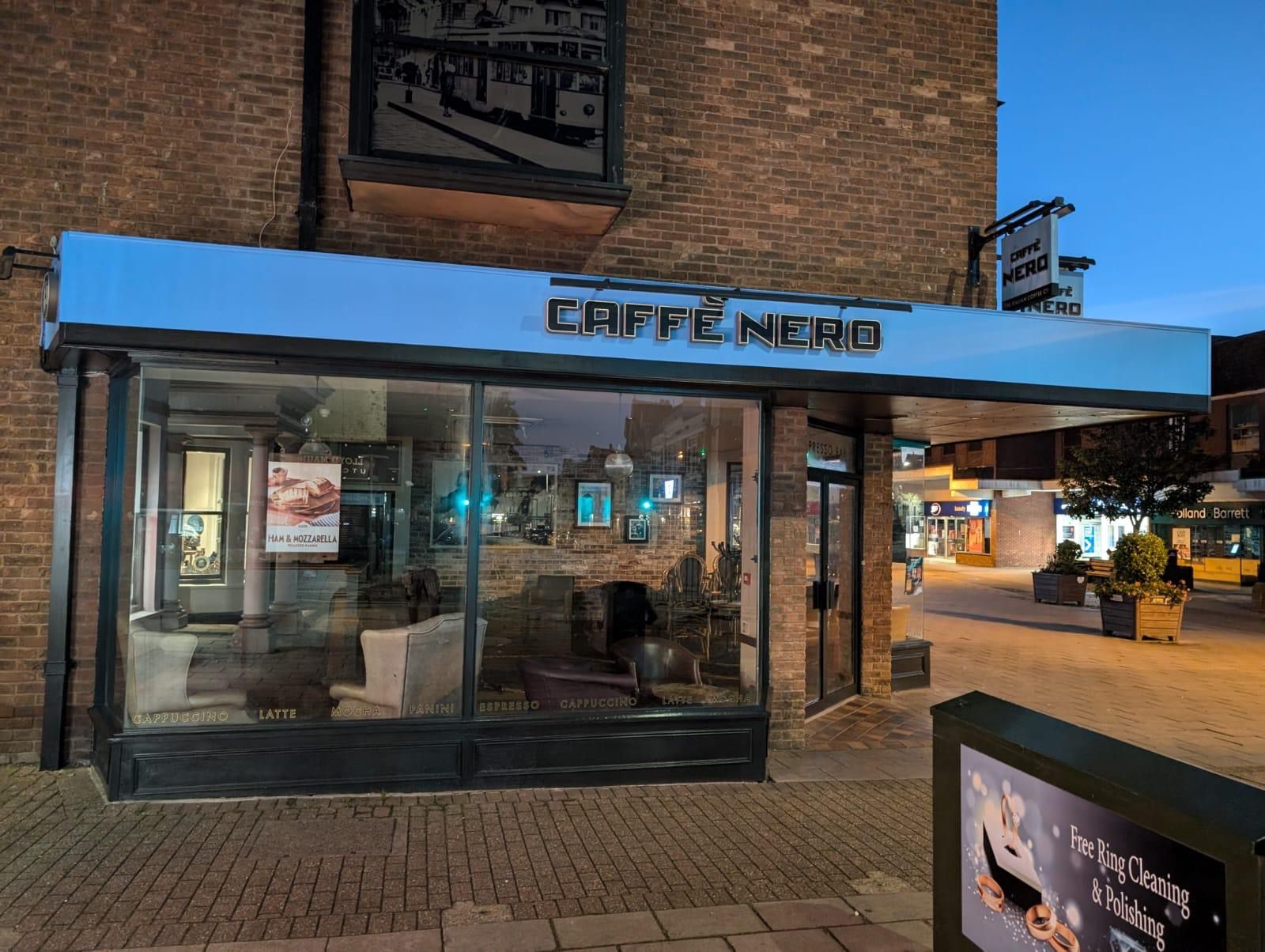 High street coffee shop interior decorated by JSC
