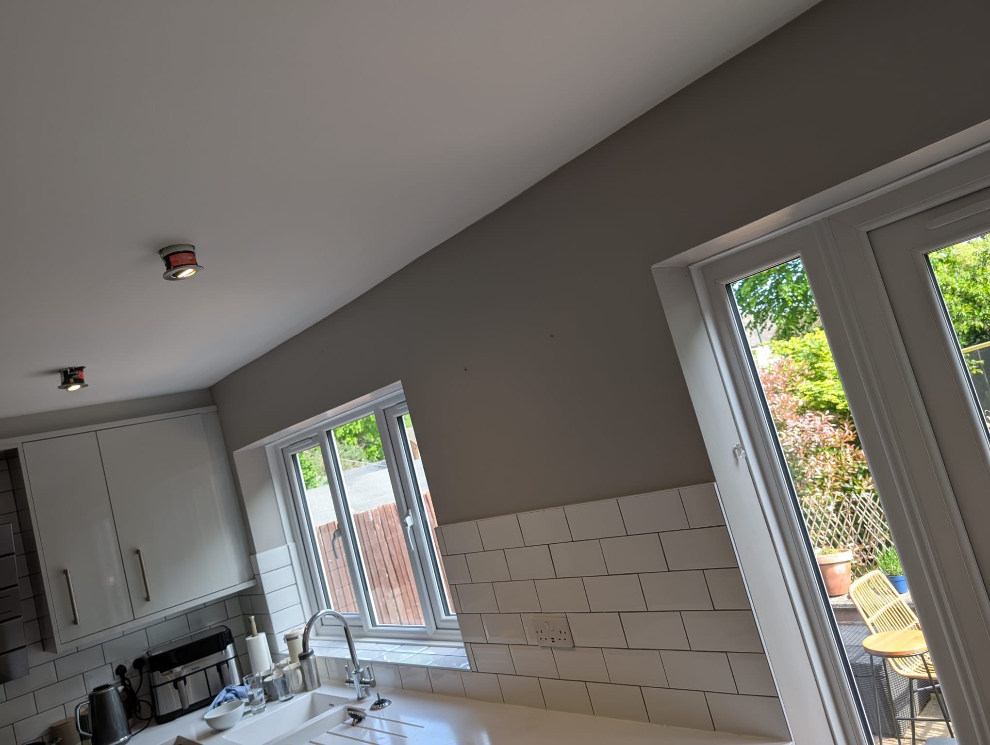 Freshly decorated kitchen extension
